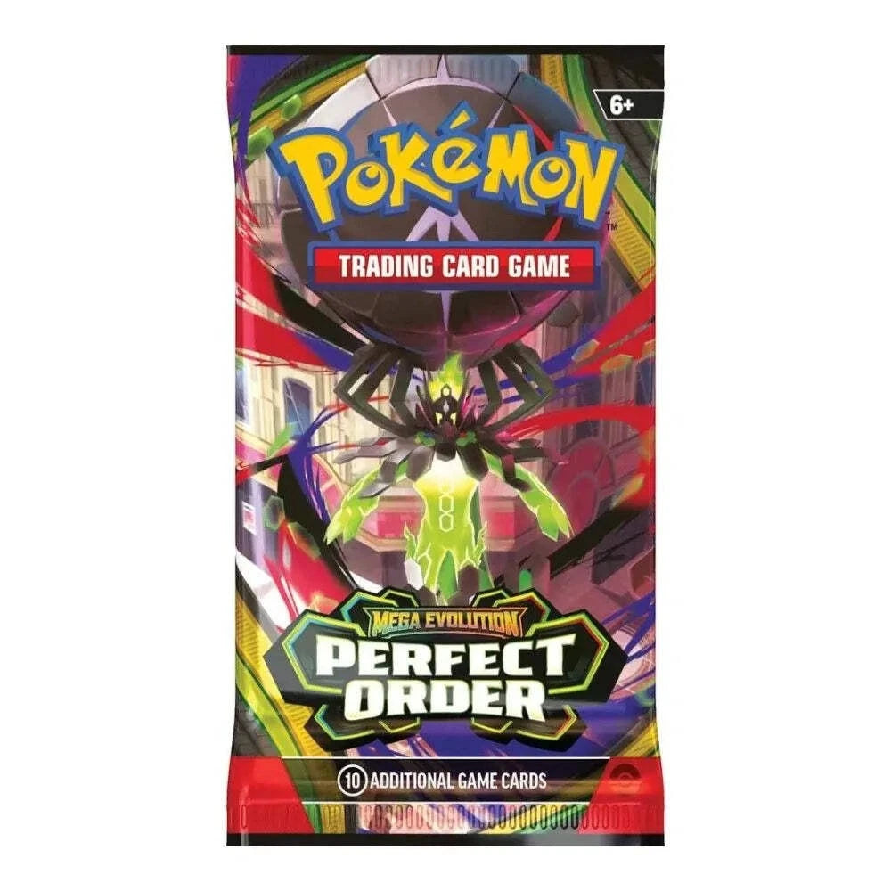 Pokémon trading card game pack with colorful design and Pokémon logo.